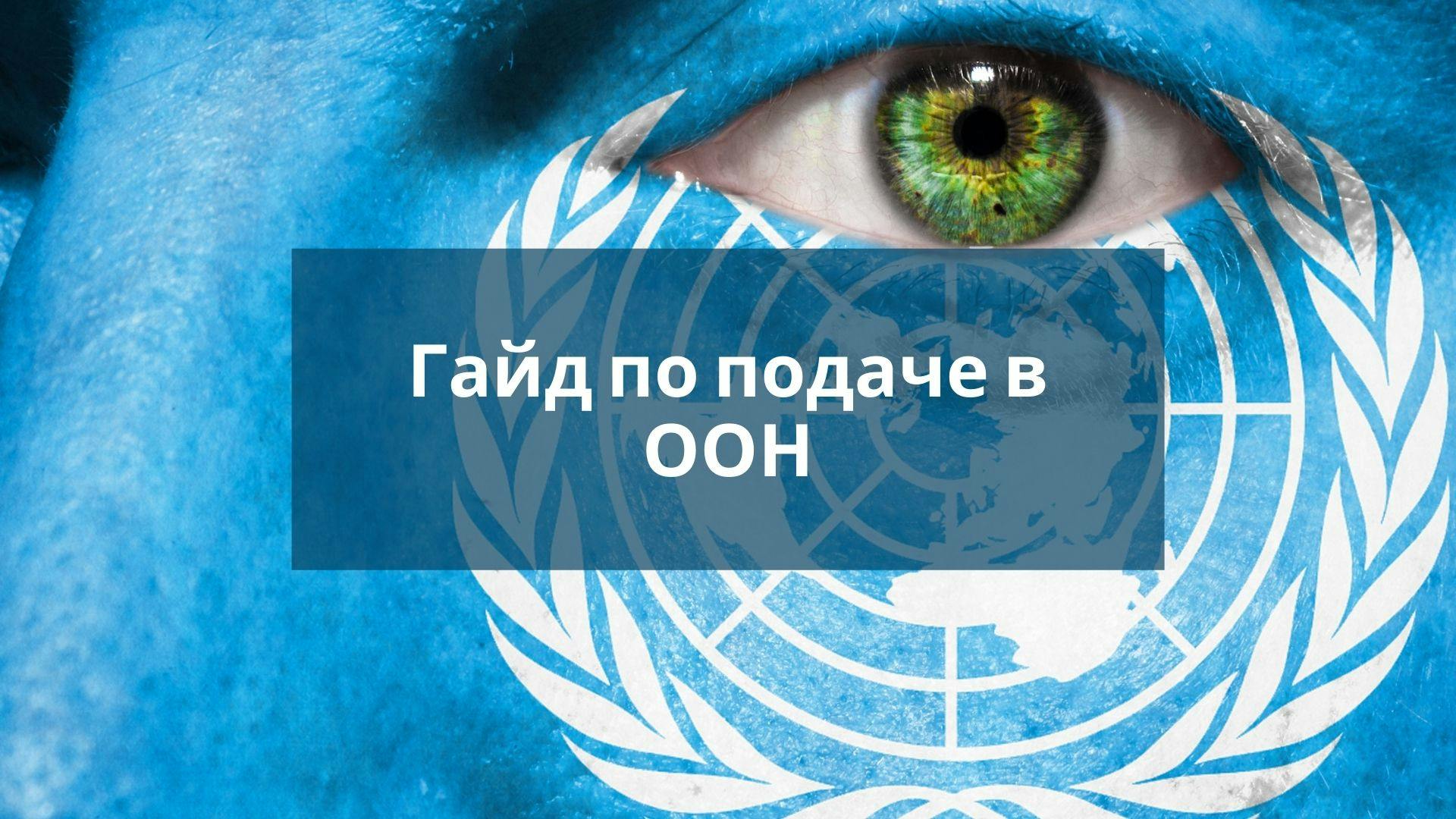 Гайд по подаче в ООН